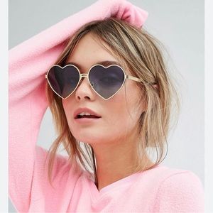 Wildfox Rose Gold Heart Sunglasses